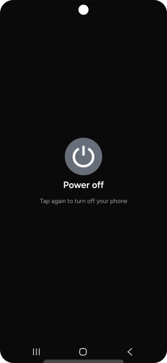 Press Power off. Press Power off.