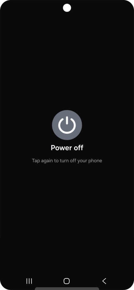 Press Power off. Press Power off.