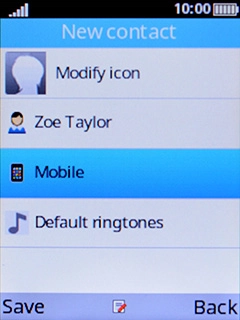 Select Mobile and key in the required phone number. Select Mobile and key in the required phone number.