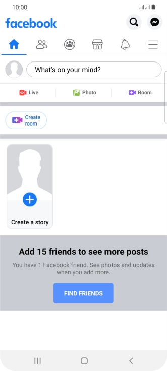 Press the text input field. Press the text input field.