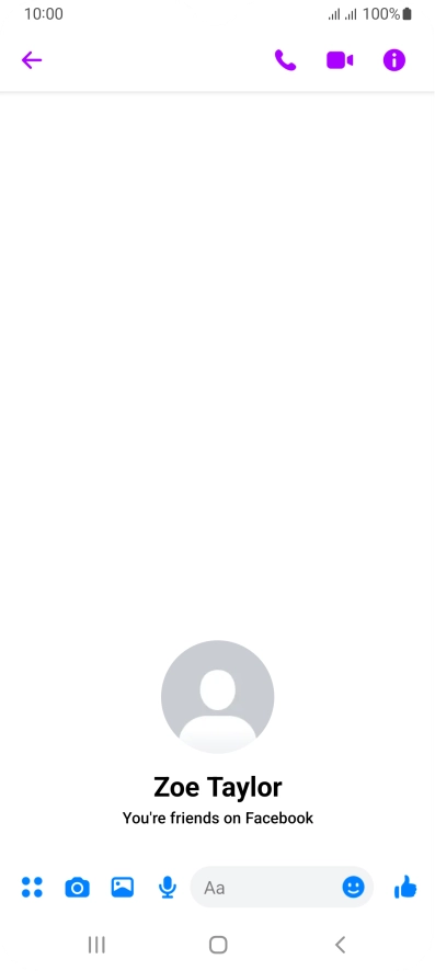 Press the text input field.