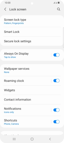 Press Screen lock type and key in the additional phone lock code you created earlier. Press Screen lock type and key in the additional phone lock code you created earlier.