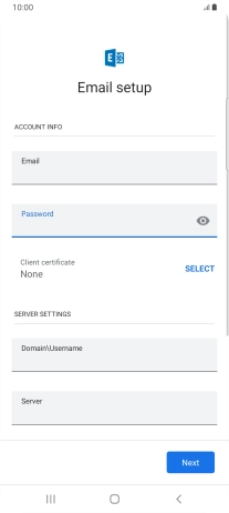 To turn on the function, press SELECT and follow the instructions on the screen to install the required certificate.