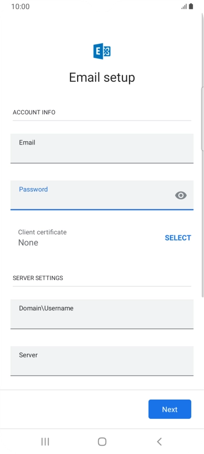 To turn on the function, press SELECT and follow the instructions on the screen to install the required certificate.