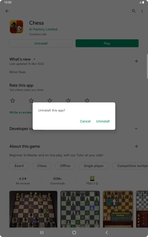 Press Uninstall. Press Uninstall.