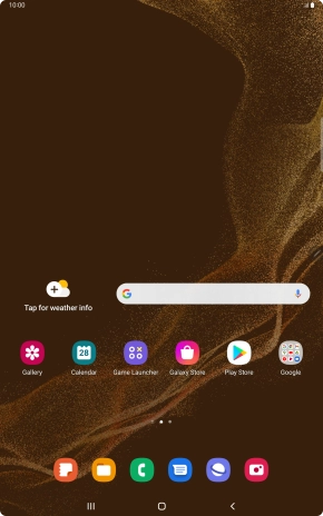 Press the Application key.