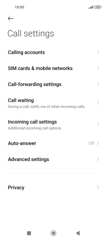 Press Advanced settings.