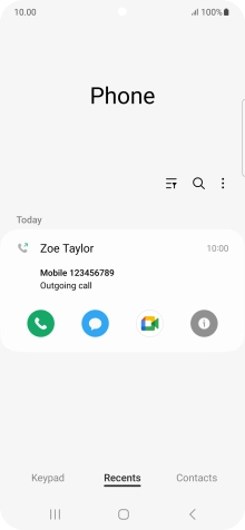 Press the info icon. Press the info icon.