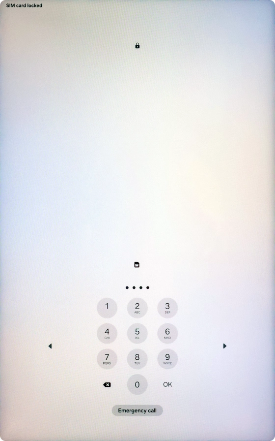 If your SIM is locked, key in your PIN and press OK. If your SIM is locked, key in your PIN and press OK.
