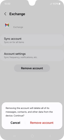 Press Remove account. Press Remove account.