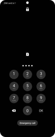 Key in a new four-digit PIN and press OK.