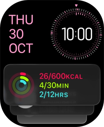 Slide your finger up or down on the stack to select the required widget.