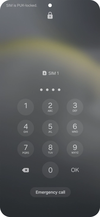 Key in the new PIN again and press OK.
