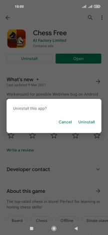 Press Uninstall. Press Uninstall.