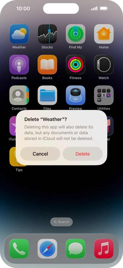Press Delete.