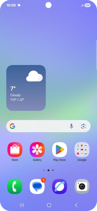 The text/picture message icon shows that you've received a new text or picture message.