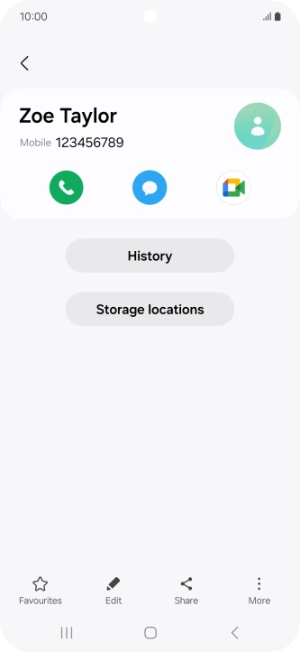 Press the Home key to return to the home screen.