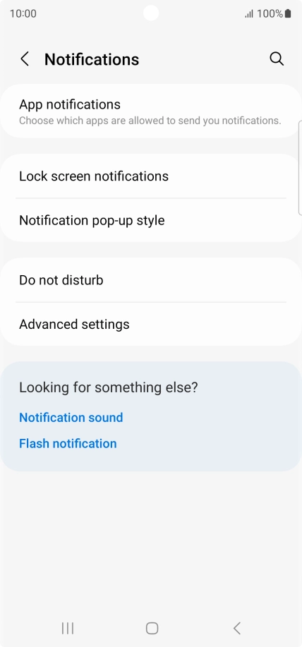 Press App notifications. Press App notifications.