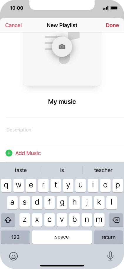 Press Add Music.