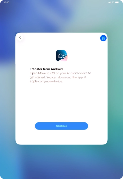 To transfer content to your tablet, you need to install the app 