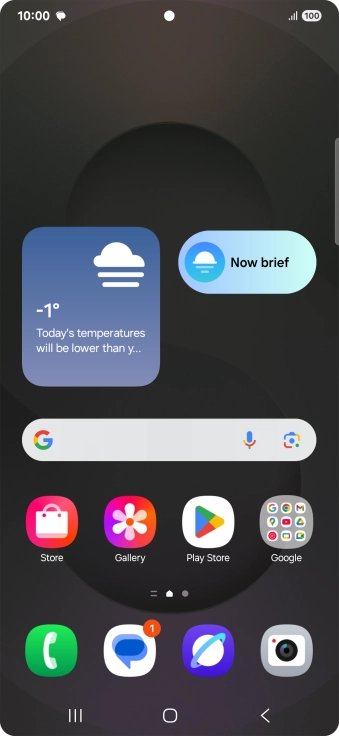 The text/picture message icon shows that you've received a new text or picture message.