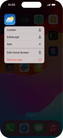 Press Remove App.