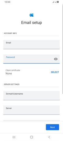 To turn on the function, press SELECT and follow the instructions on the screen to install the required certificate.