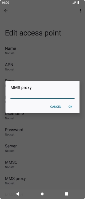 Key in 212.183.137.012 and press OK. Key in 212.183.137.012 and press OK.