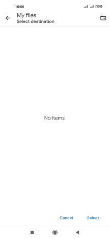 To create a new folder, press the new folder icon and follow the instructions on the screen to create a new folder. To create a new folder, press the new folder icon and follow the instructions on the screen to create a new folder.