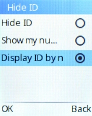 Select Show my number to turn on the function.