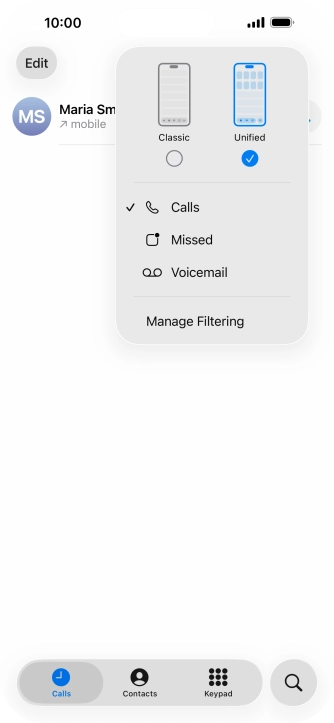 Press Voicemail and follow the instructions on the screen to set the voicemail PIN and greeting.