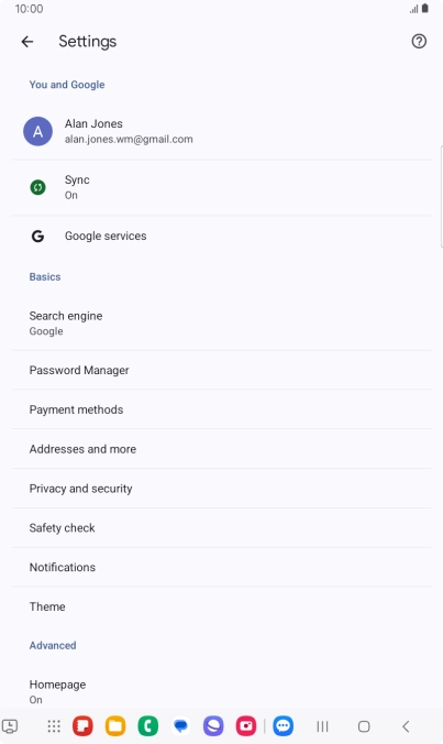 Press Privacy and security. Press Privacy and security.