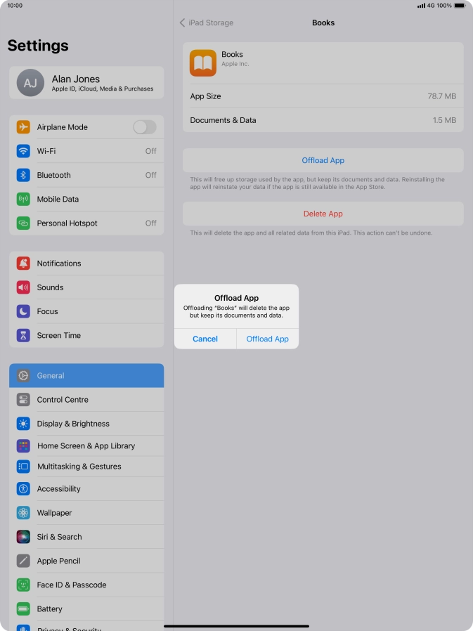 Press Offload App. Press Offload App.