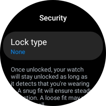Press Lock type.