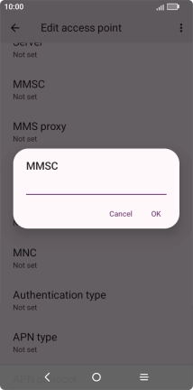 Key in http://mms.vodafone.co.uk/servlets/mms and press OK.