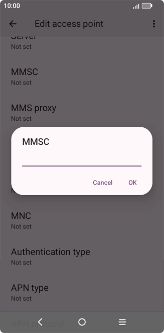 Key in http://mms.vodafone.co.uk/servlets/mms and press OK.
