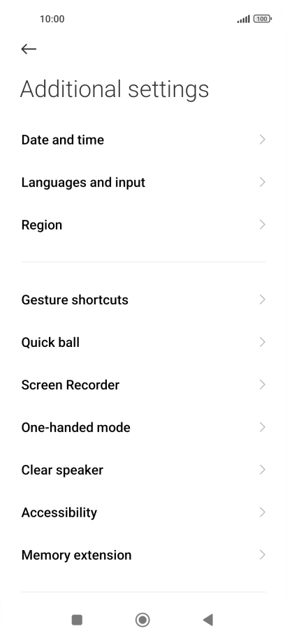 Press Languages and input.