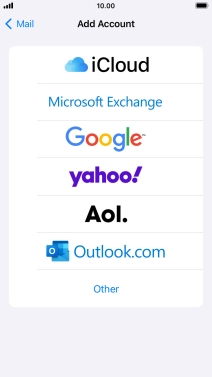 Press Microsoft Exchange.