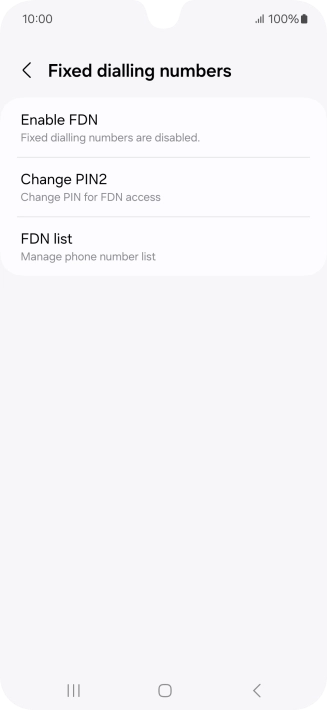 Press FDN list.
