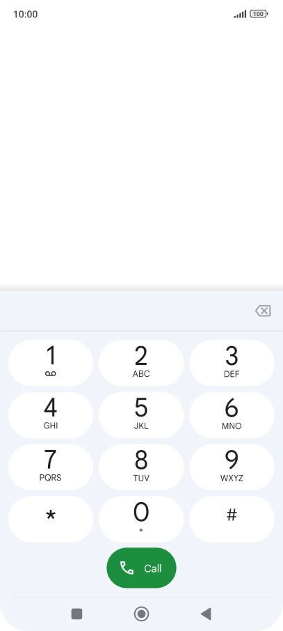 Press the Home key to return to the home screen.