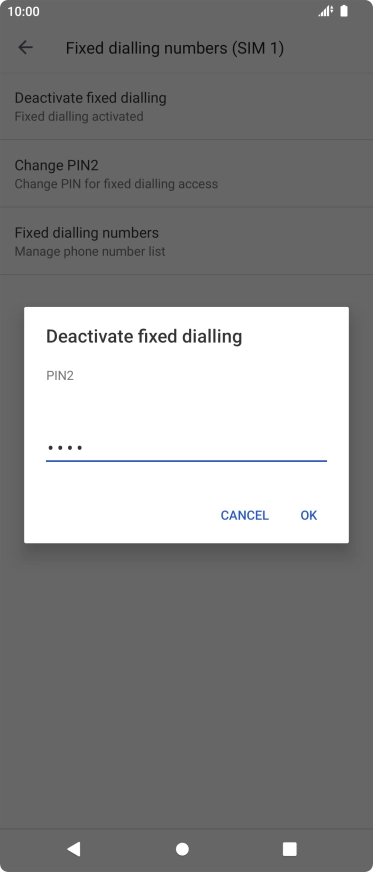 Key in your PIN2 and press OK. The default PIN2 is 1111. Key in your PIN2 and press OK. The default PIN2 is 1111.