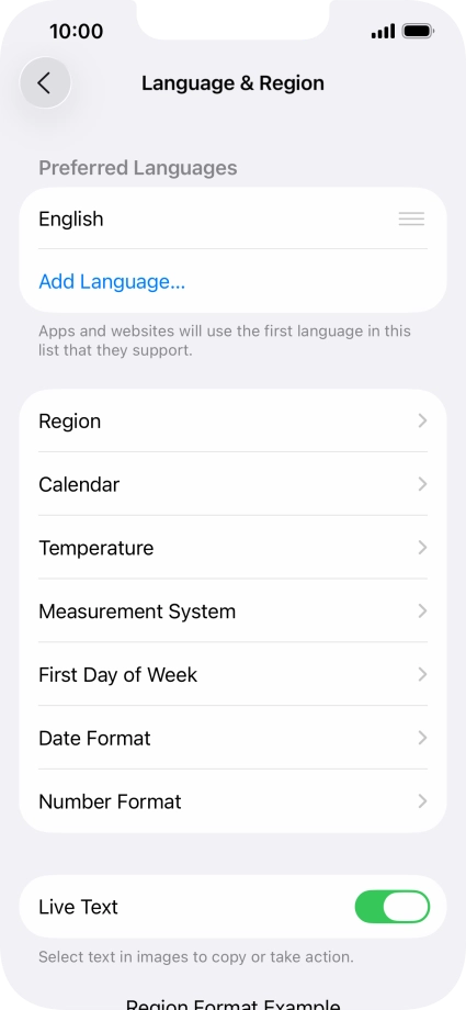 Press Add Language....