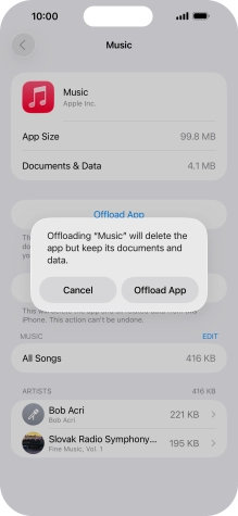 Press Offload App.