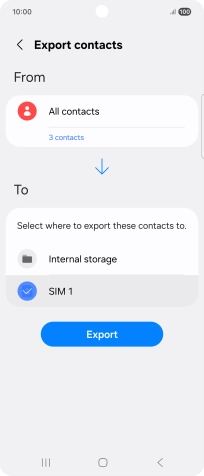 Press Export. Press Export.