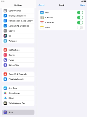 If this screen is displayed, you email account has been recognised and set up automatically. Follow the instructions on the screen to key in more information and finish setting up your tablet.