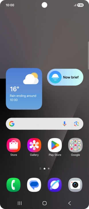 When the battery charging icon is displayed, the battery is charging. When the battery charging icon is displayed, the battery is charging.