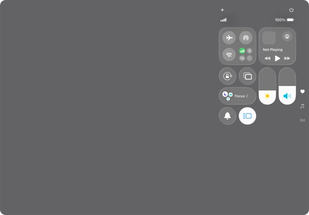 Press anywhere on the screen.