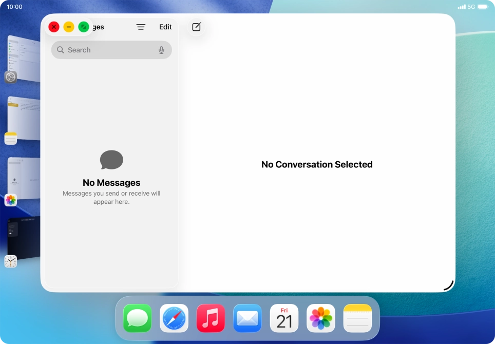 Press the maximise icon.