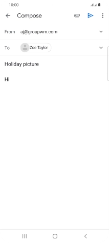 Write the required text and press the send icon. Write the required text and press the send icon.