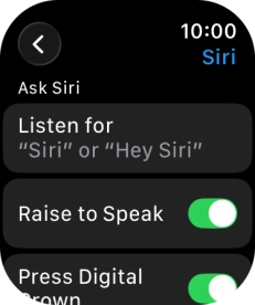 Press Listen for.